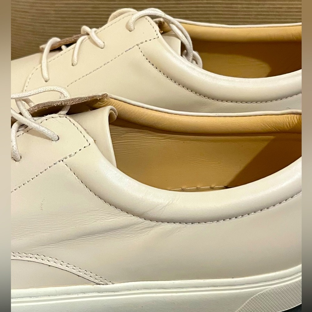 🌟NWT Nisolo Men's Diego Leather Everyday Low Top Sneaker in Bone, Size 9 - Picture 8 of 17